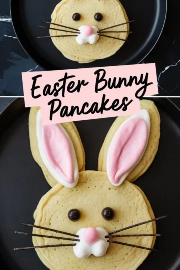 Enjoy these Easter Bunny Pancakes with playful ears and sweet toppings. Lemon zest adds a lively twist. Hop into spring with a fun breakfast treat!