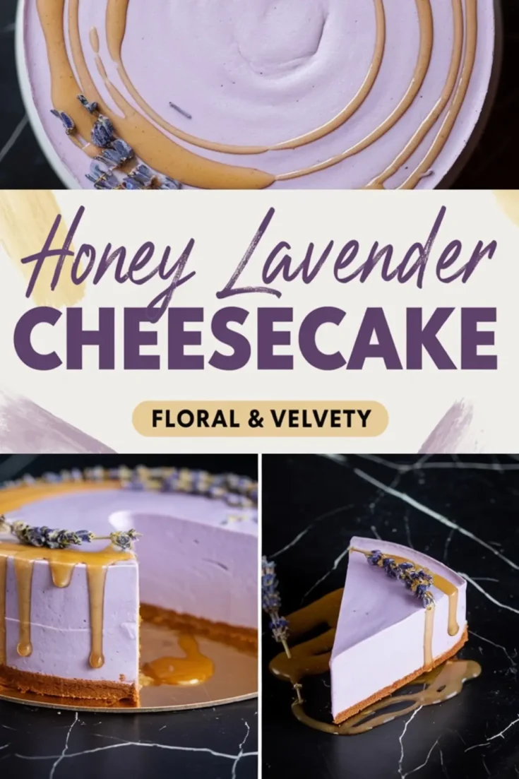 Honey Lavender Cheesecake