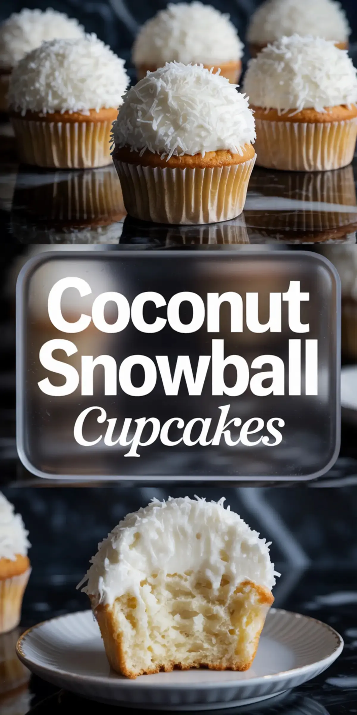 Cupcake batter evenly distributed in white paper liners inside a metal muffin tray, ready to be baked on a glossy black counter.