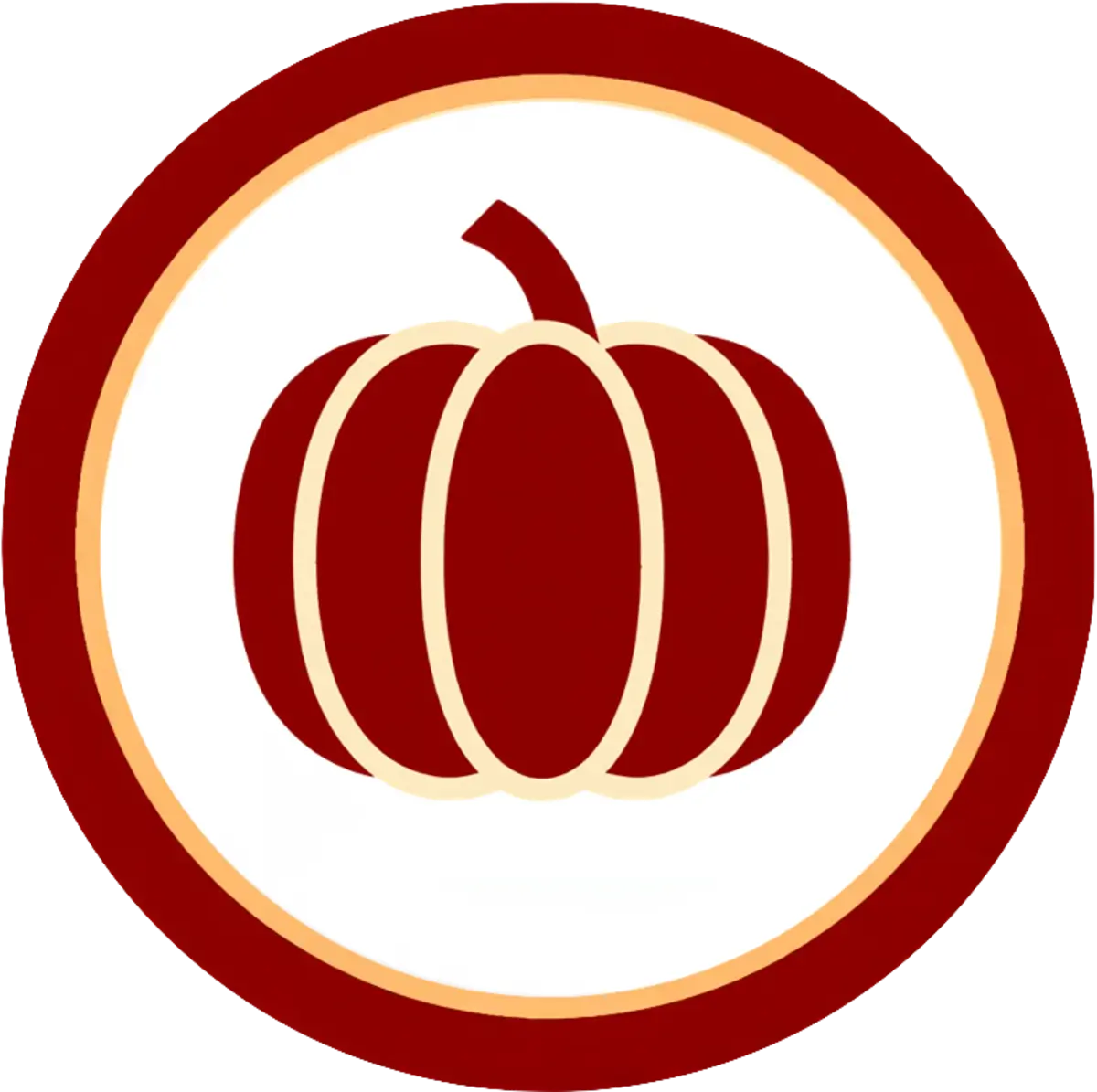 pumpkin icon in the website design style